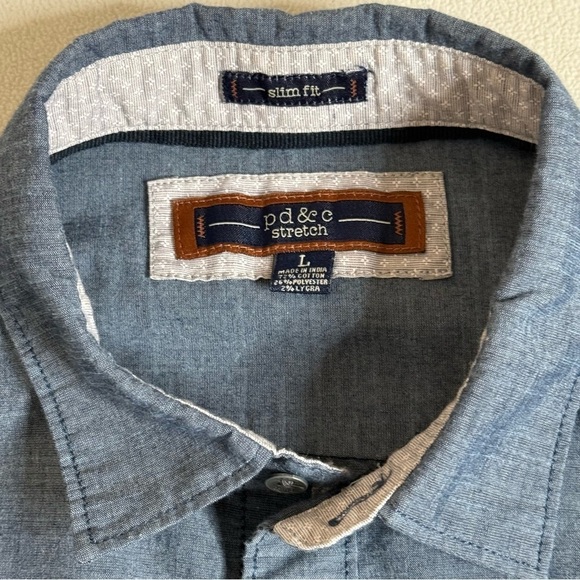 PD & Co Short Sleeve Slim Fit Button Down - Picture 2 of 3